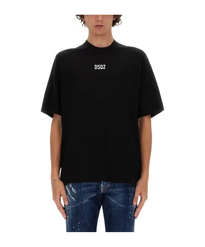 DSQUARED2 DSQUARED2 LOGO PRINTED CREWNECK T-SHIRT
