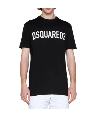 DSQUARED2 DSQUARED2 LOGO PRINTED CREWNECK T-SHIRT
