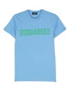 Dsquared2 Logo-print Cotton T-shirt In Blue