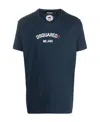 Dsquared2 Logo-print Cotton T-shirt In Blue