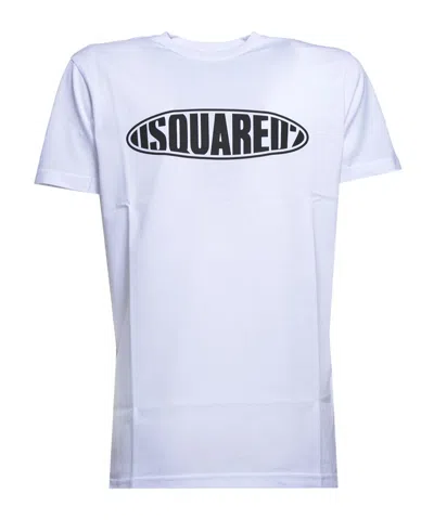Dsquared2 Logo-print Cotton T-shirt In Blue