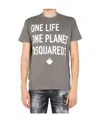 Dsquared2 One Life One Planet T-shirt In Gray
