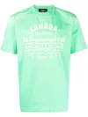 Dsquared2 Logo-print Cotton T-shirt In Green