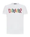 Dsquared2 Logo-print Cotton T-shirt In Multicolor