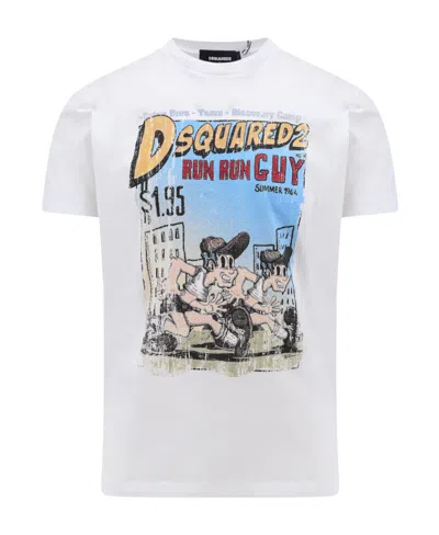 DSQUARED2 DSQUARED2 GRAPHIC PRINTED CREWNECK T-SHIRT