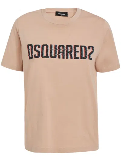 DSQUARED2 LOGO-PRINT COTTON T-SHIRT