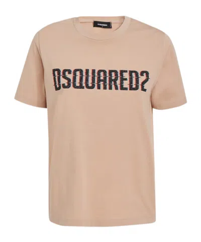 DSQUARED2 DSQUARED2 LOGO PRINTED CREWNECK T-SHIRT