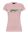 Dsquared2 Acid Wash Sexy Preppy Printed T-shirt In Nude