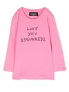 Dsquared2 Logo-print Cotton T-shirt In Pink
