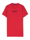 Dsquared2 Logo-print Cotton T-shirt In Red