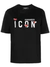 Dsquared2 Logo-print Cotton T-shirt In Schwarz