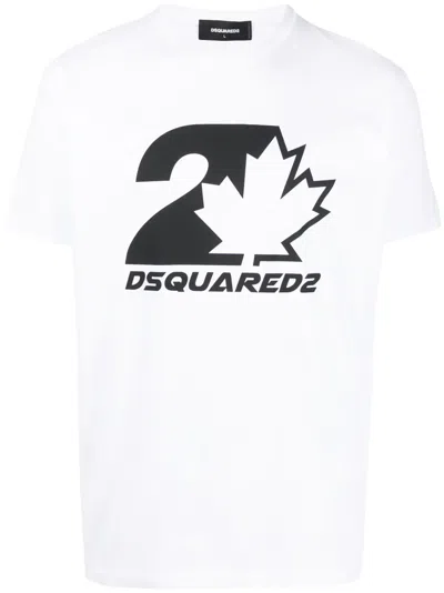 DSQUARED2 LOGO-PRINT COTTON T-SHIRT
