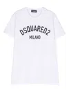 Dsquared2 Logo-print Cotton T-shirt In Weiss