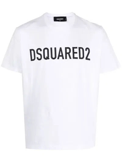 DSQUARED2 LOGO-PRINT COTTON T-SHIRT