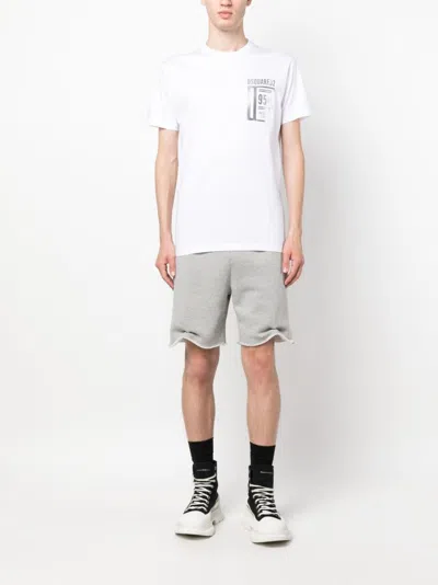 Dsquared2 Logo-print Cotton T-shirt In White
