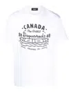 Dsquared2 Men's Logo Print T Shirt In White