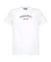 Dsquared2 Men's White Cotton T-shirt With Logo In White