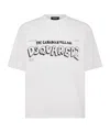 Dsquared2 White Graphic T-shirt In White