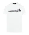 Dsquared2 Soft Cotton Crew Neck Short Sleeve T-shirt In White