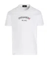 Dsquared2 Men's White Cotton T-shirt With Logo In White