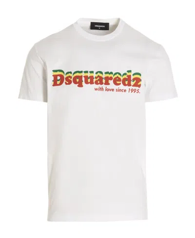 DSQUARED2 LOGO-PRINT COTTON T-SHIRT