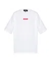 Dsquared2 Logo Print Cotton T-shirt In White