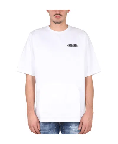 DSQUARED2 DSQUARED2 LOGO PRINTED CREWNECK T-SHIRT