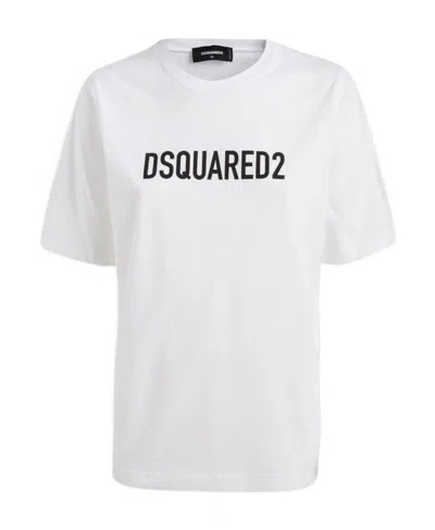 DSQUARED2 DSQUARED2 LOGO PRINTED CREWNECK T-SHIRT