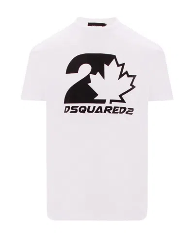 DSQUARED2 DSQUARED2 LOGO PRINTED CREWNECK T-SHIRT