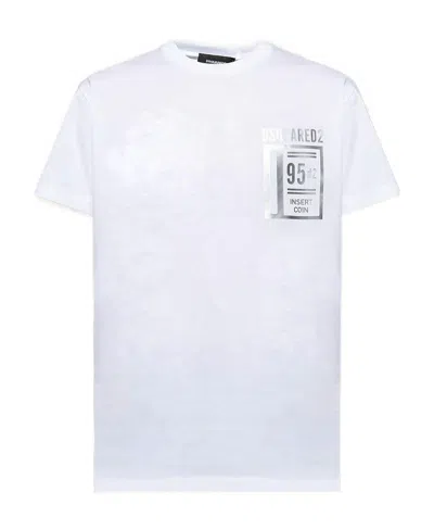Dsquared2 Logo-print Cotton T-shirt In White