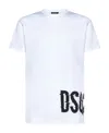 Dsquared2 Slouch T-shirt With Contrasting Logo Print In White