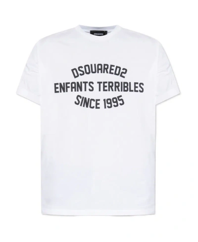DSQUARED2 DSQUARED2 LOGO PRINTED CREWNECK T-SHIRT