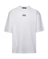 Dsquared2 White Crewneck T-shirt With Dsq2 Logo In Cotone Man In White