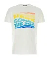 Dsquared2 Crew Neck Graphic Print Short Sleeves T-shirt In White