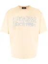 Dsquared2 Logo-print Cotton T-shirt In Yellow