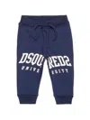 Dsquared2 Logo-print Cotton Track Pants In Blue