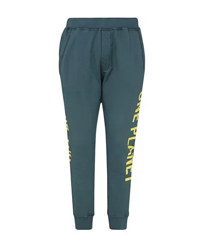 Dsquared2 Logo-print Cotton Track Pants In Blue