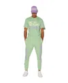Dsquared2 Slogan-print Cotton Track Pants In Green