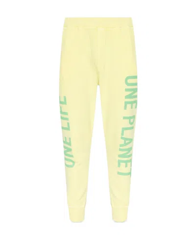 Dsquared2 Logo-print Cotton Track Pants In Nude