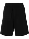 Dsquared2 Logo-print Cotton Track Shorts In Black