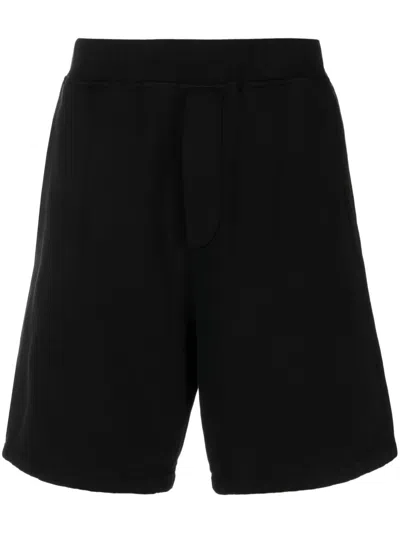 DSQUARED2 LOGO-PRINT COTTON TRACK SHORTS