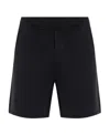 Dsquared2 Logo-print Cotton Track Shorts In Black