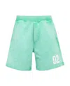 Dsquared2 Cotton Bermuda Shorts In Green