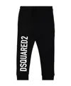Dsquared2 Logo-print Cotton Track Trousers In Black