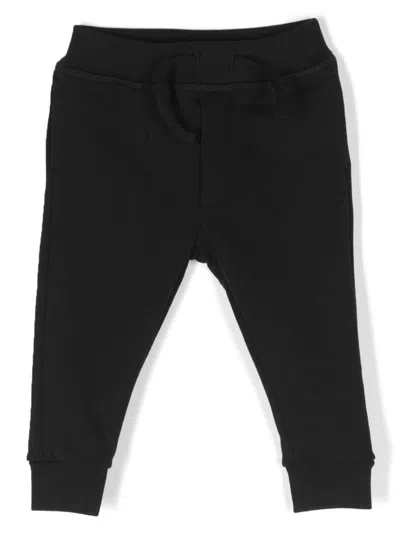 Dsquared2 Babies' Logo-print Cotton Tracksuit Bottoms In Black