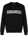 Dsquared2 Dsquared Men Black Cotton Sweatshirt In Black