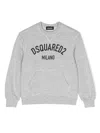 Dsquared2 Logo-print Crew-neck Sweatshirt In Grey