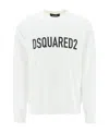 Dsquared2 Logo-print Crew-neck Sweatshirt In White