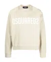 Dsquared2 Logo-print Crew Neck Sweatshirt In White