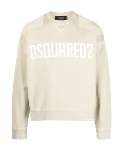 DSQUARED2 DSQUARED2 LOGO-PRINTED LONG-SLEEVED CREWNECK SWEATSHIRT